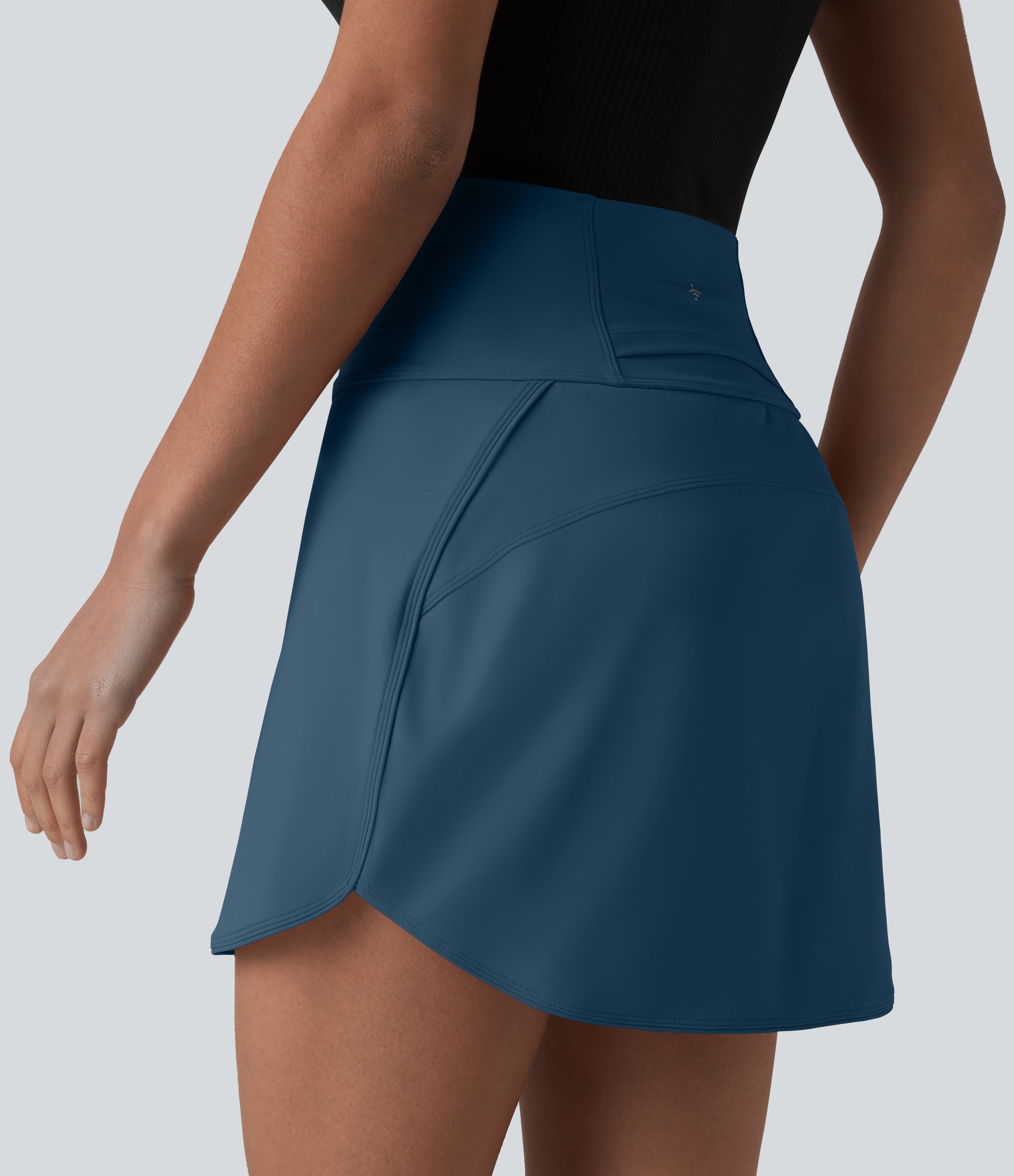 SoftlyZero™ Airy Super High-Waist Tummy Control Curved Hem 2-in-1 Cool Touch Golf Mini Skirt with Pockets