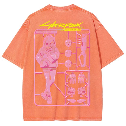 Cyberpunk: Edgerunners Unisex Fit Washed T-Shirt 25 8 11267