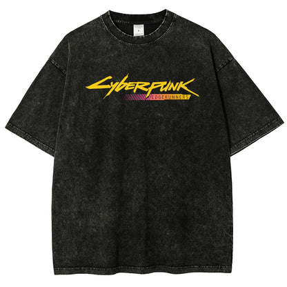 Cyberpunk Unisex Fit Washed T-Shirt 25 8 14777