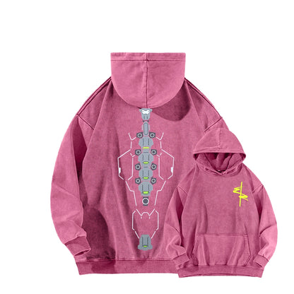 Cyberpunk Unisex washed sweatshirts 2511  4559