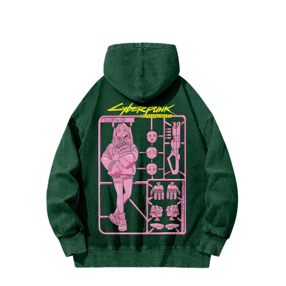 Cyberpunk: Edgerunners Casual Washed Hoodie 25 8 11275