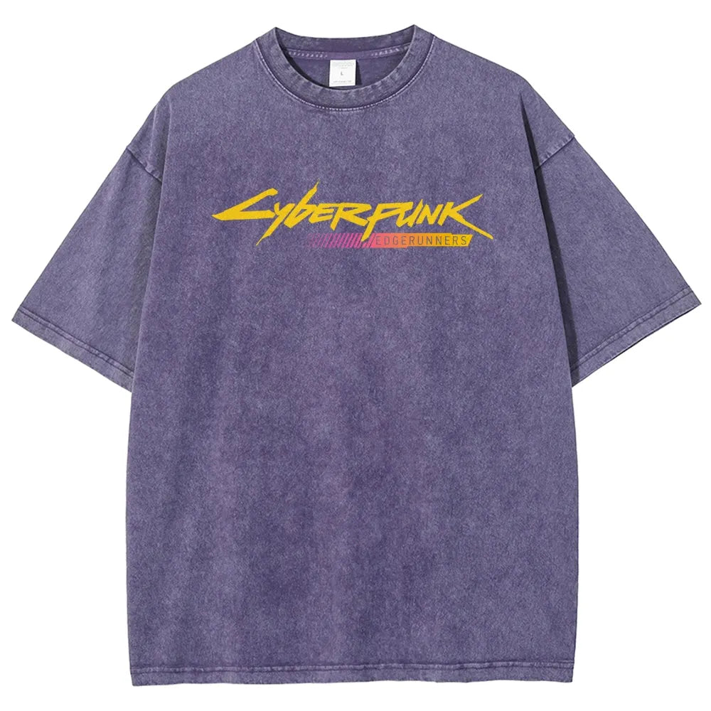 Cyberpunk Unisex Fit Washed T-Shirt 25 8 14777