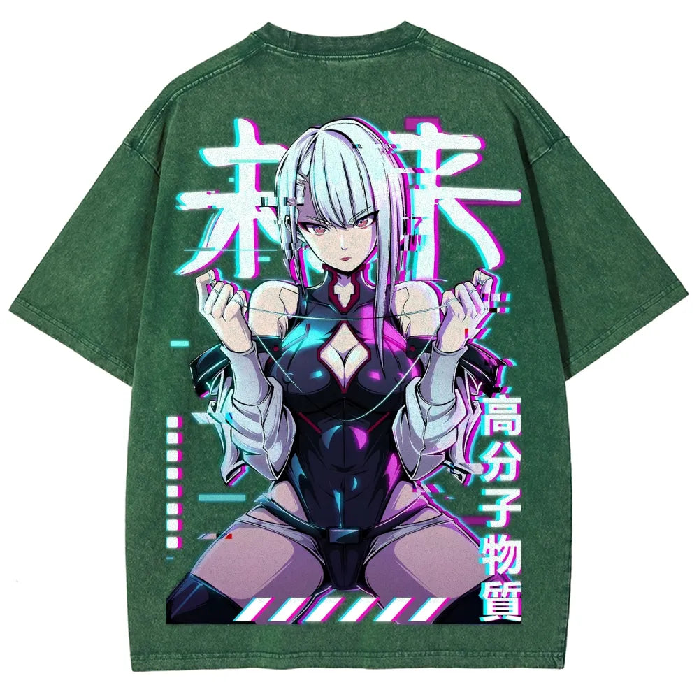 Cyberpunk Unisex Fit Washed T-Shirt 25 8  729