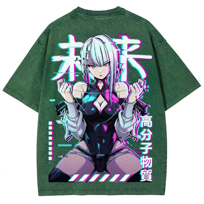 Cyberpunk Unisex Fit Washed T-Shirt 25 8  729