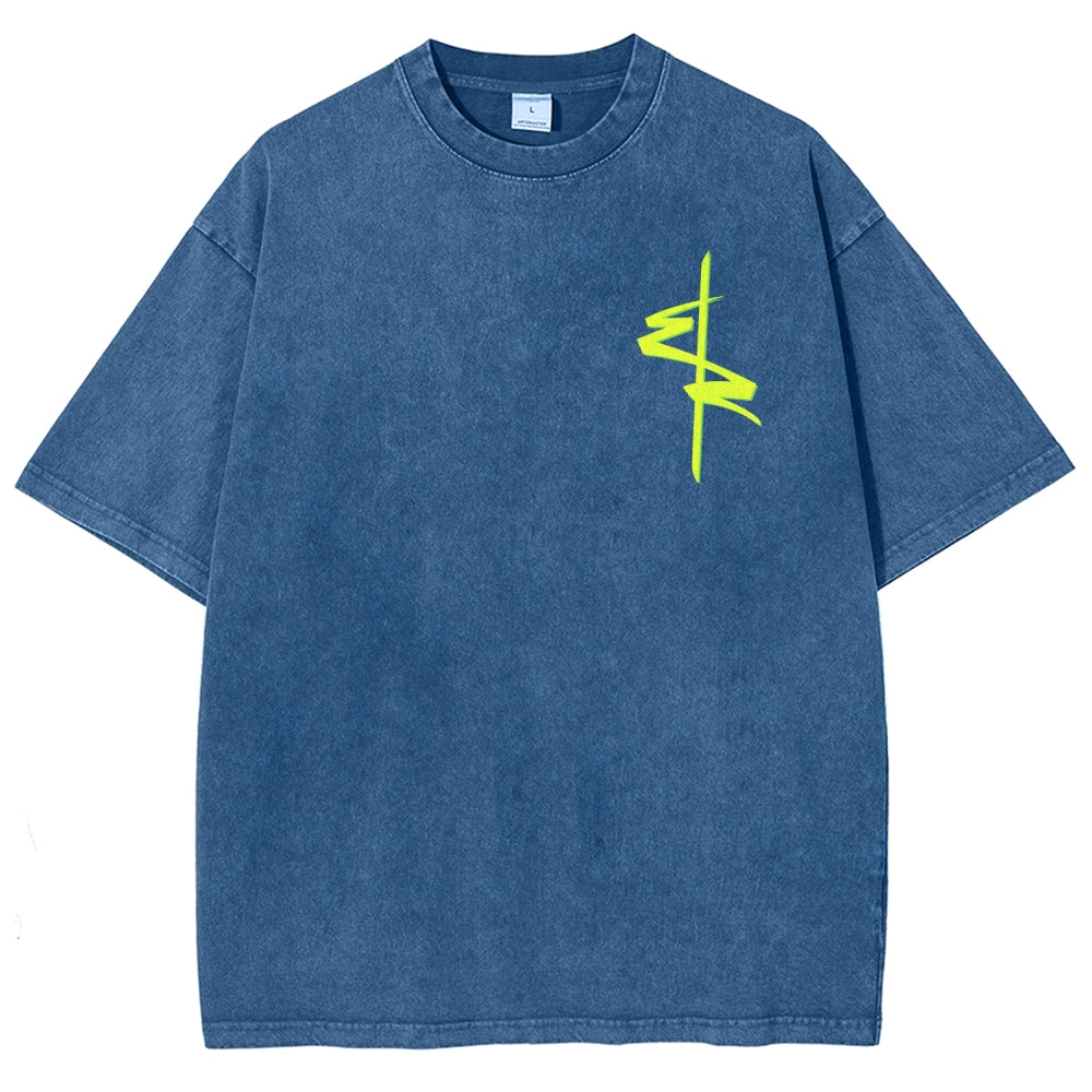 Cyberpunk Unisex Fit Washed T-Shirt 2511  4565