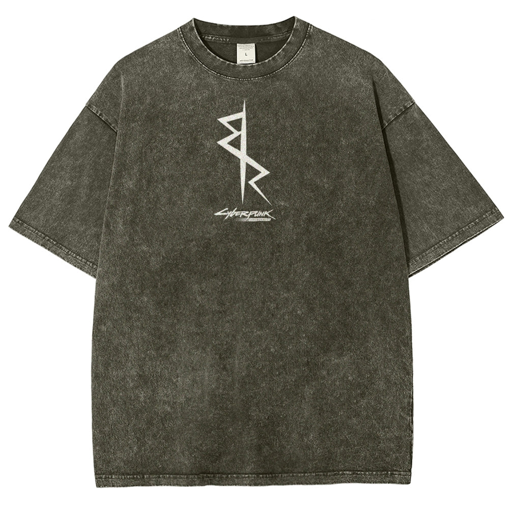 Cyberpunk Edgerunners Unisex Fit Washed T-Shirt 25 9 12 86