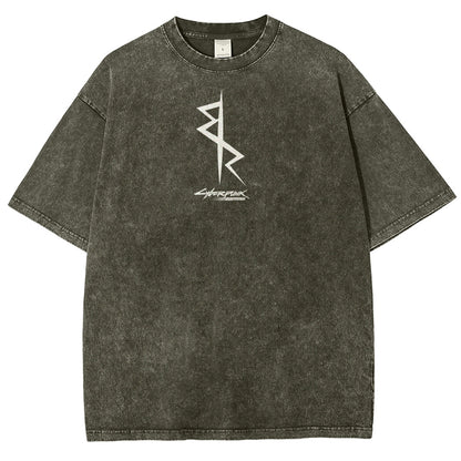 Cyberpunk Edgerunners Unisex Fit Washed T-Shirt 25 9 12 86