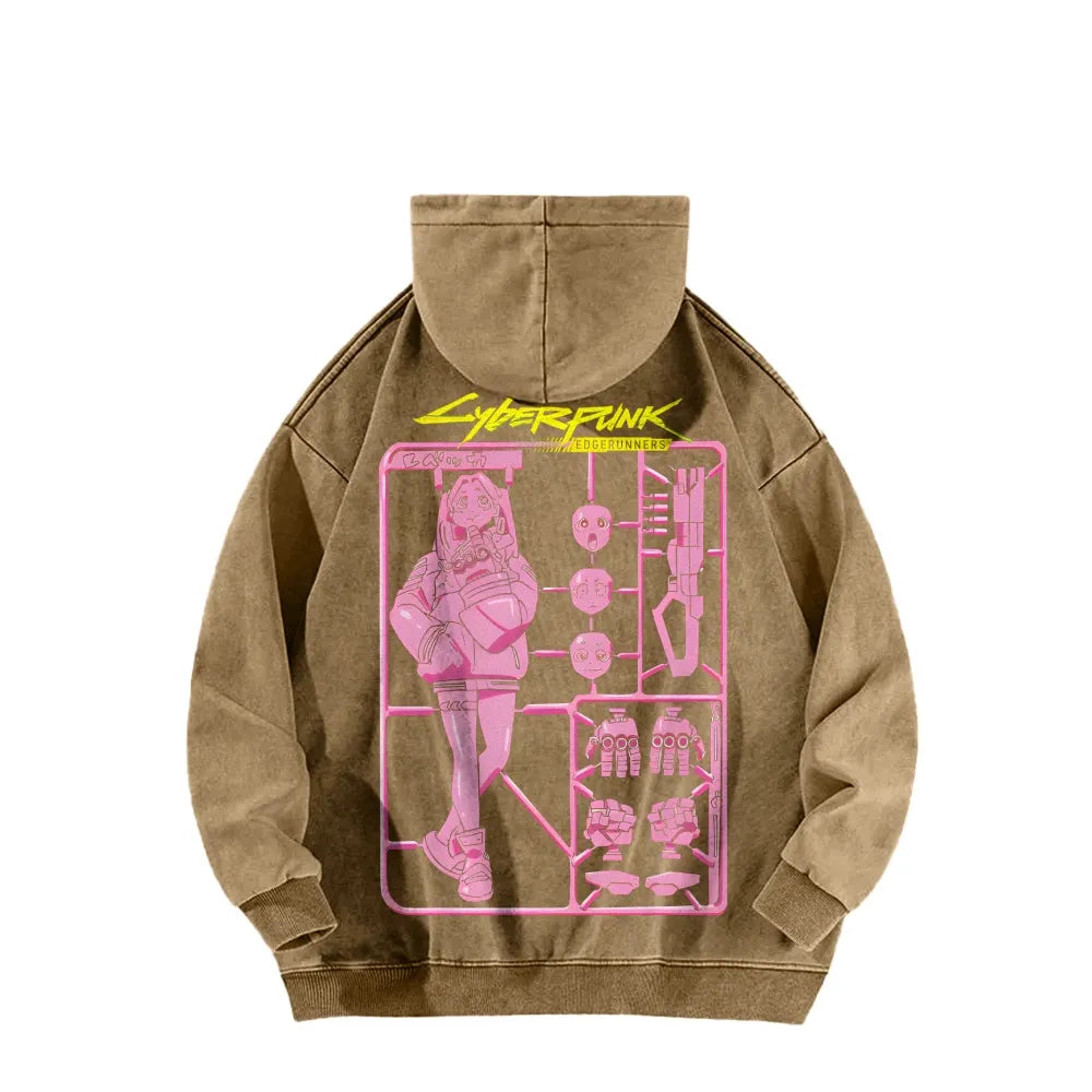 Cyberpunk: Edgerunners Casual Washed Hoodie 25 8 11275