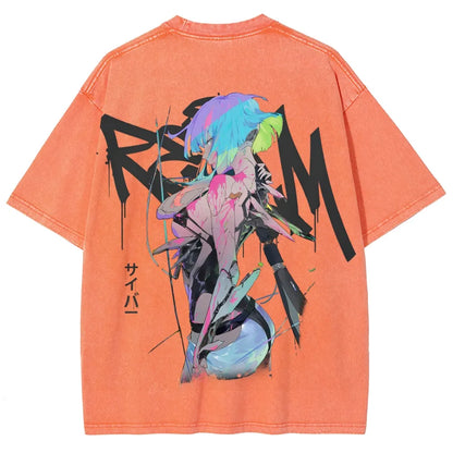 Cyberpunk Unisex Fit Washed T-Shirt 25 7 36872