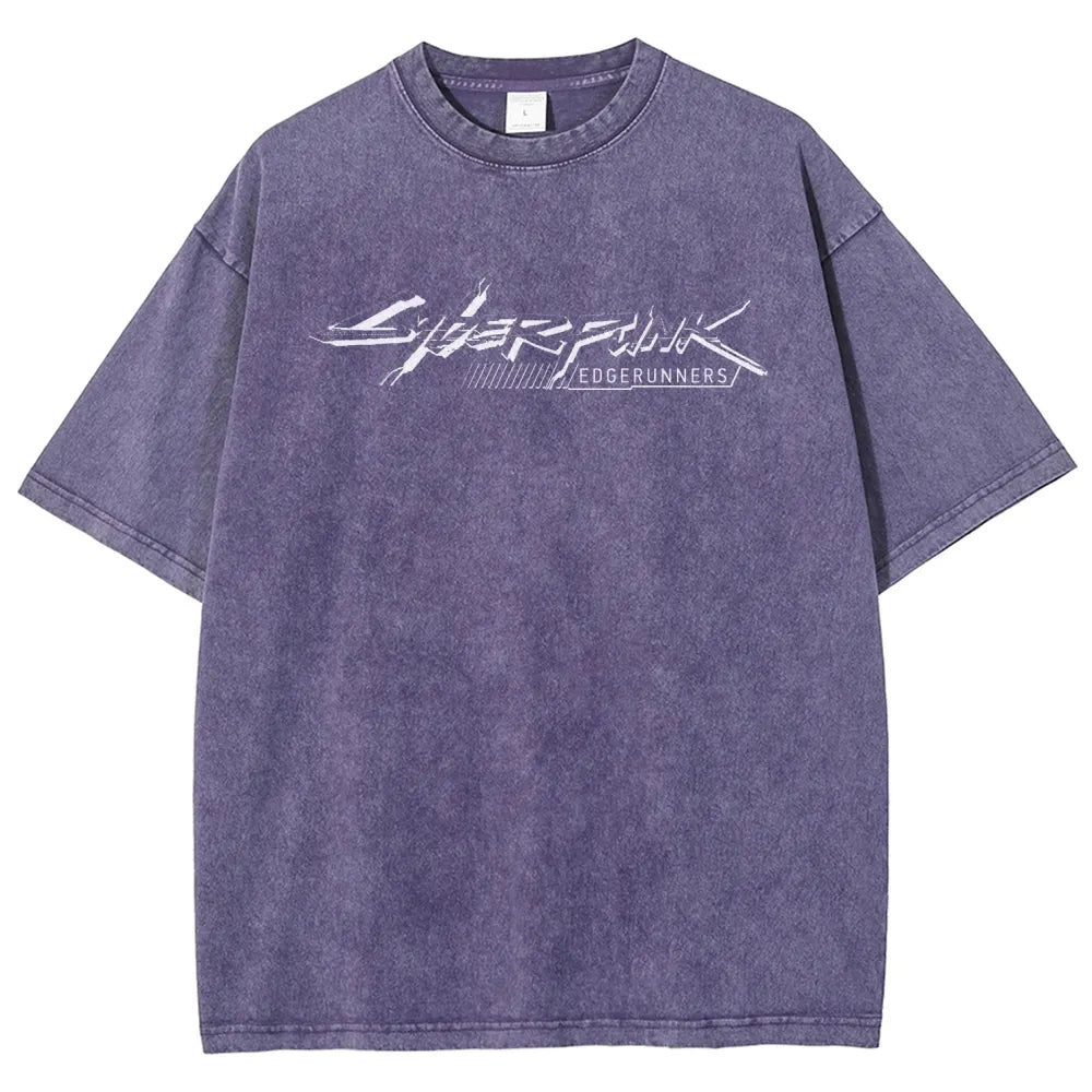 Cyberpunk Edgerunners Unisex Fit Washed T-Shirt 26 1  134