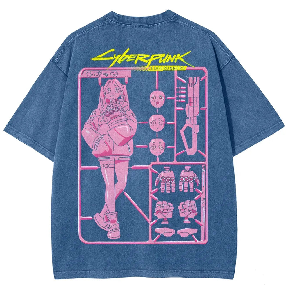 Cyberpunk: Edgerunners Unisex Fit Washed T-Shirt 25 8 11267