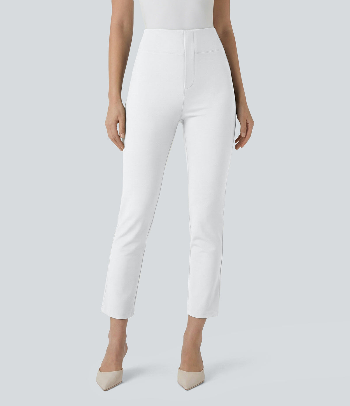 Flex™ High Waisted Pocket Tapered Cropped Work Pants