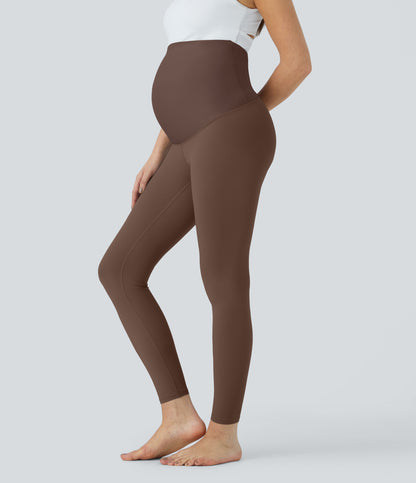 SoftlyZero™ Super High Waisted Maternity Yoga 7/8 Leggings