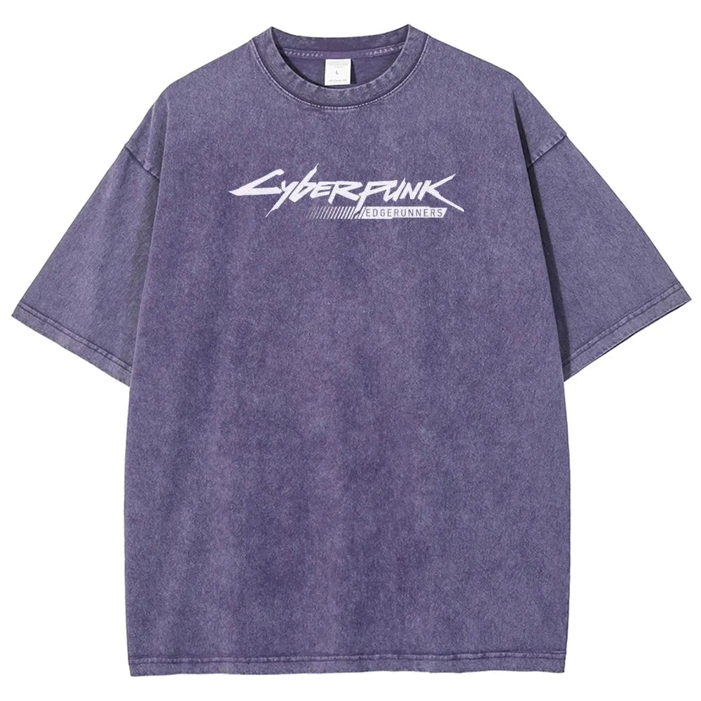 Cyberpunk Unisex Fit Washed T-Shirt 25 8 14593