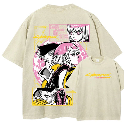 Cyberpunk Unisex Fit Washed T-Shirt 25 8 14777