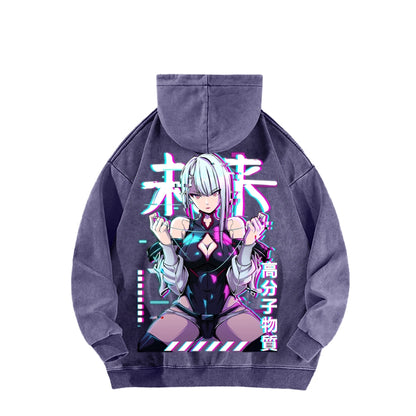 Cyberpunk Unisex washed sweatshirts 2511  4416