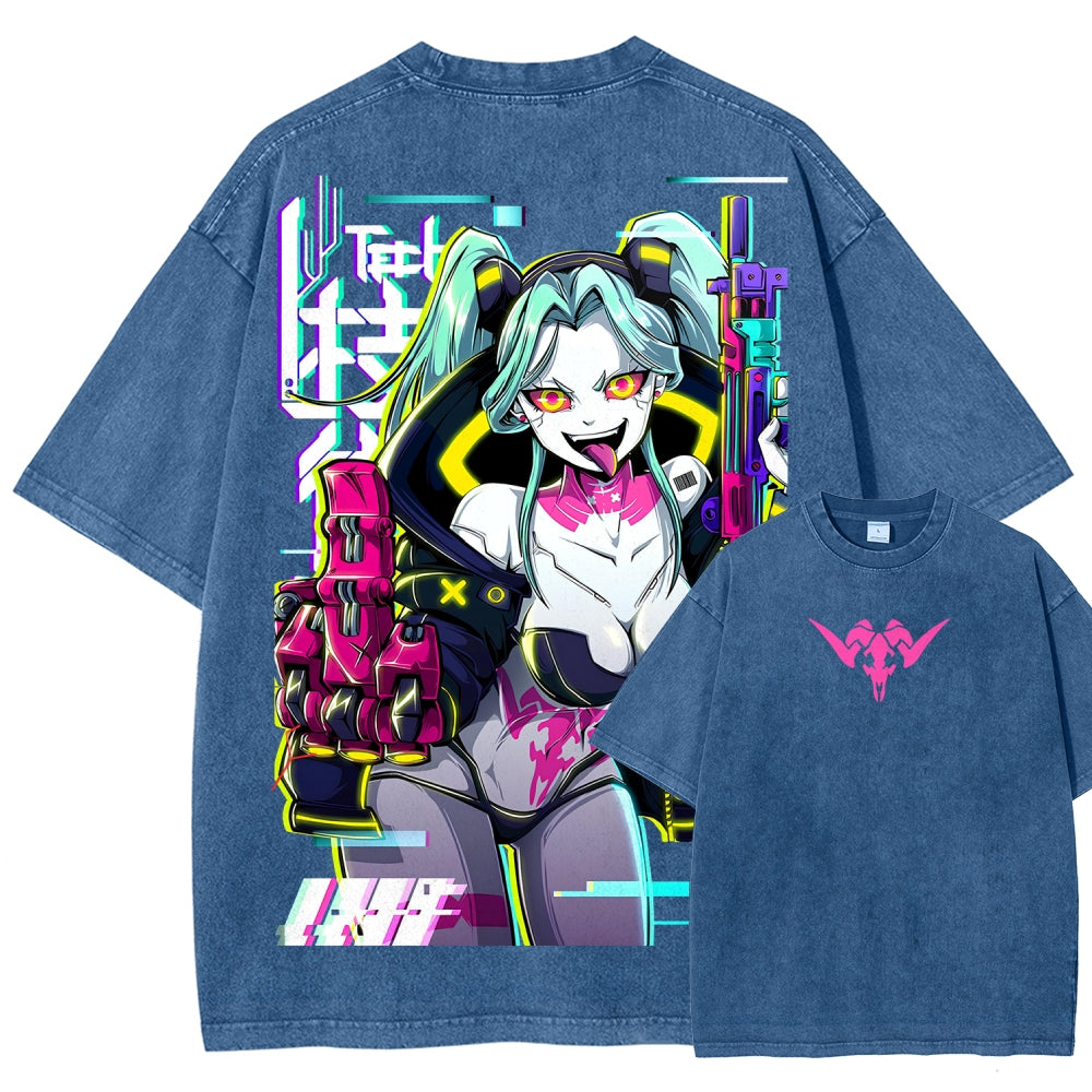 Cyberpunk Unisex Fit Washed T-Shirt 25 8  7278