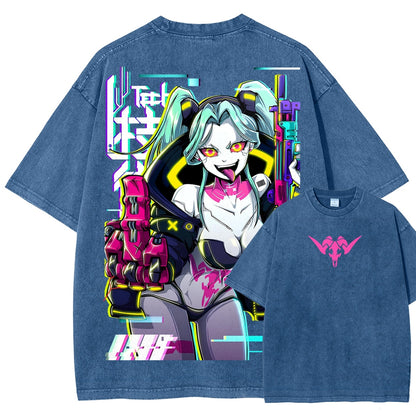 Cyberpunk Unisex Fit Washed T-Shirt 25 8  7278