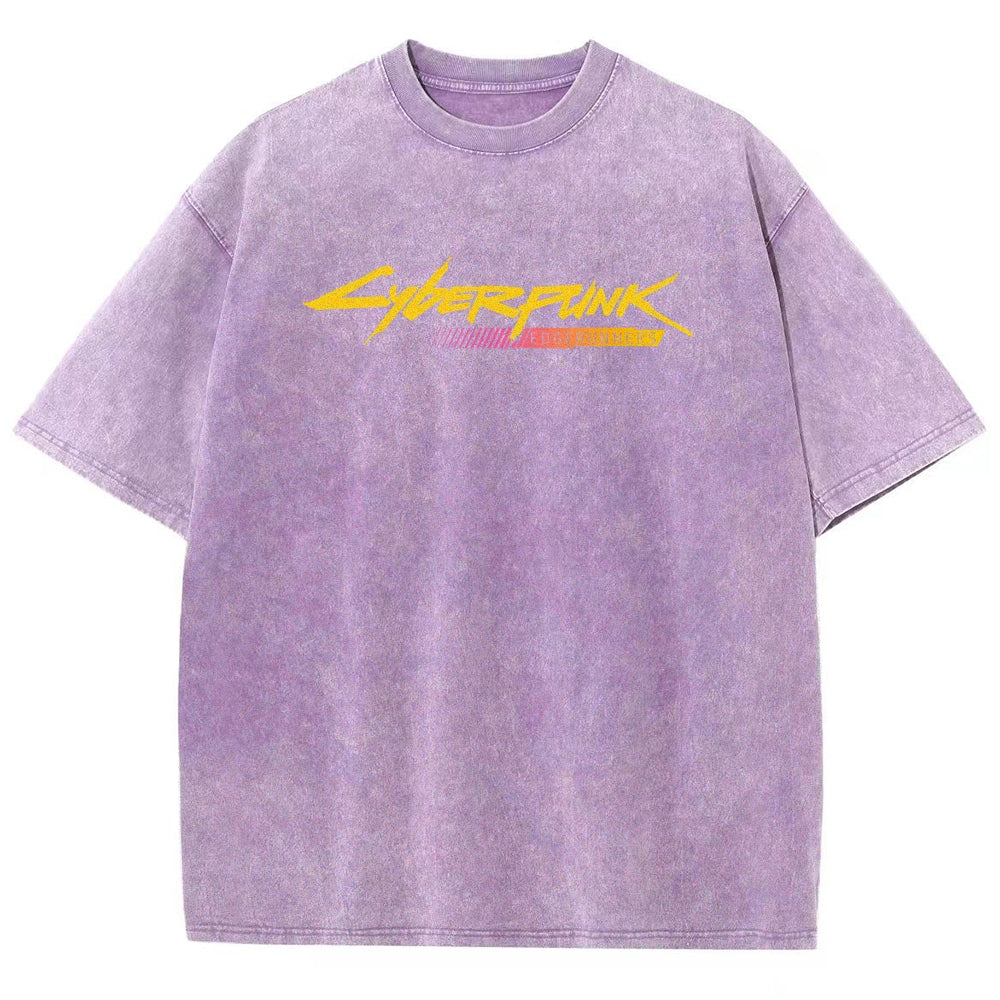 Cyberpunk Unisex Fit Washed T-Shirt 25 8 14777