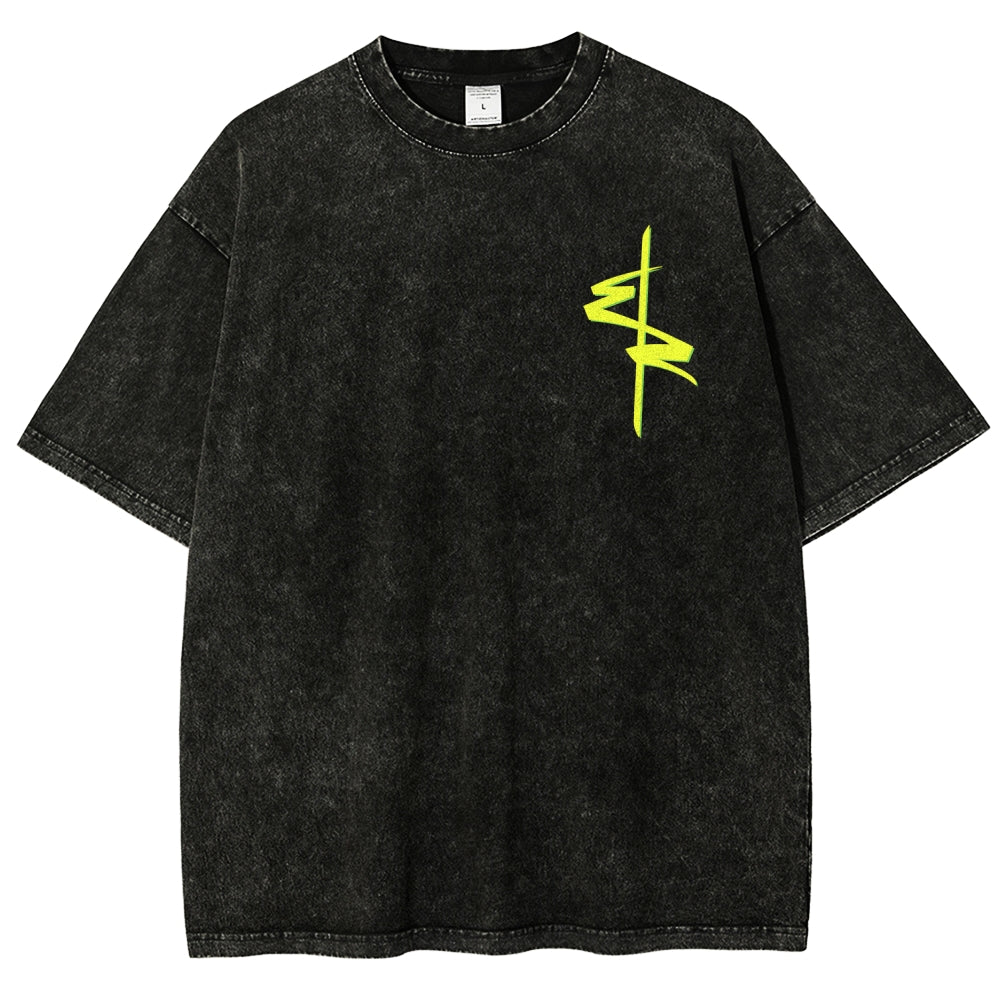 Cyberpunk Unisex Fit Washed T-Shirt 2511  4565