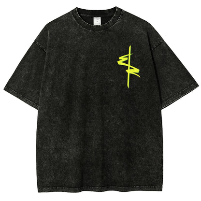 Cyberpunk Unisex Fit Washed T-Shirt 2511  4565