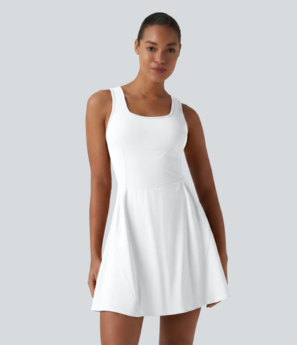 SoftlyZero™ Airy 2-in-1 Cool Touch Mini Dance Active Dress with Pockets-Easy Peezy Edition-Longer Length