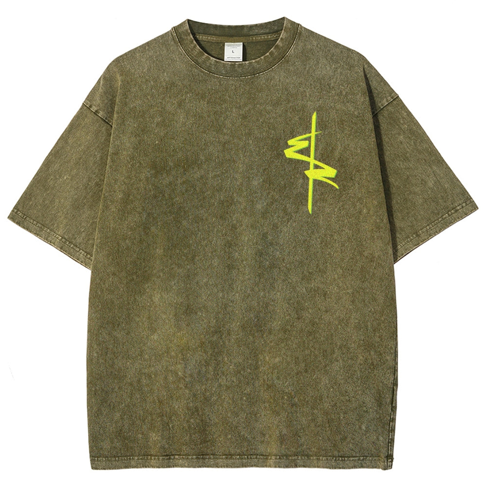Cyberpunk Unisex Fit Washed T-Shirt 2511  4565