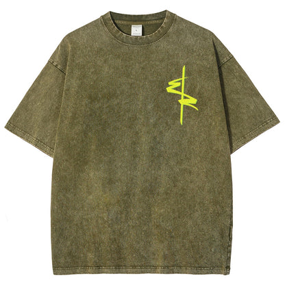 Cyberpunk Unisex Fit Washed T-Shirt 2511  4565