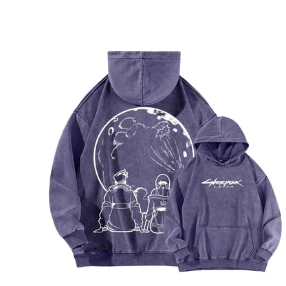 Cyberpunk Unisex washed sweatshirts 2511  456