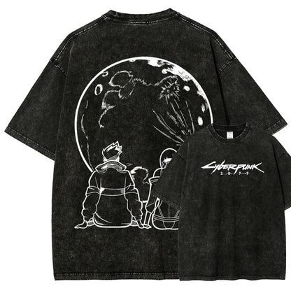 Cyberpunk Unisex Fit Washed T-Shirt 2511  3353