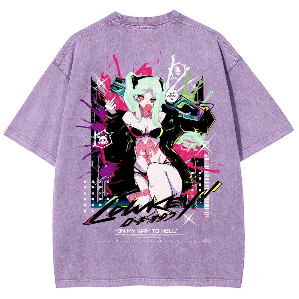Cyberpunk Unisex Fit Washed T-Shirt 25 8 1458