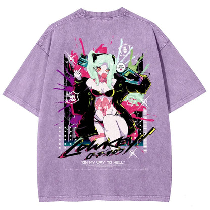 Cyberpunk Unisex Fit Washed T-Shirt 25 8 1458