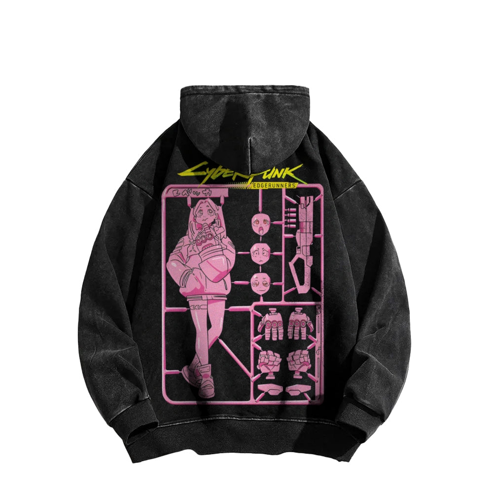 Cyberpunk Casual Washed Hoodie 25 8 1 866