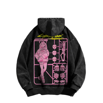 Cyberpunk Casual Washed Hoodie 25 8 1 866
