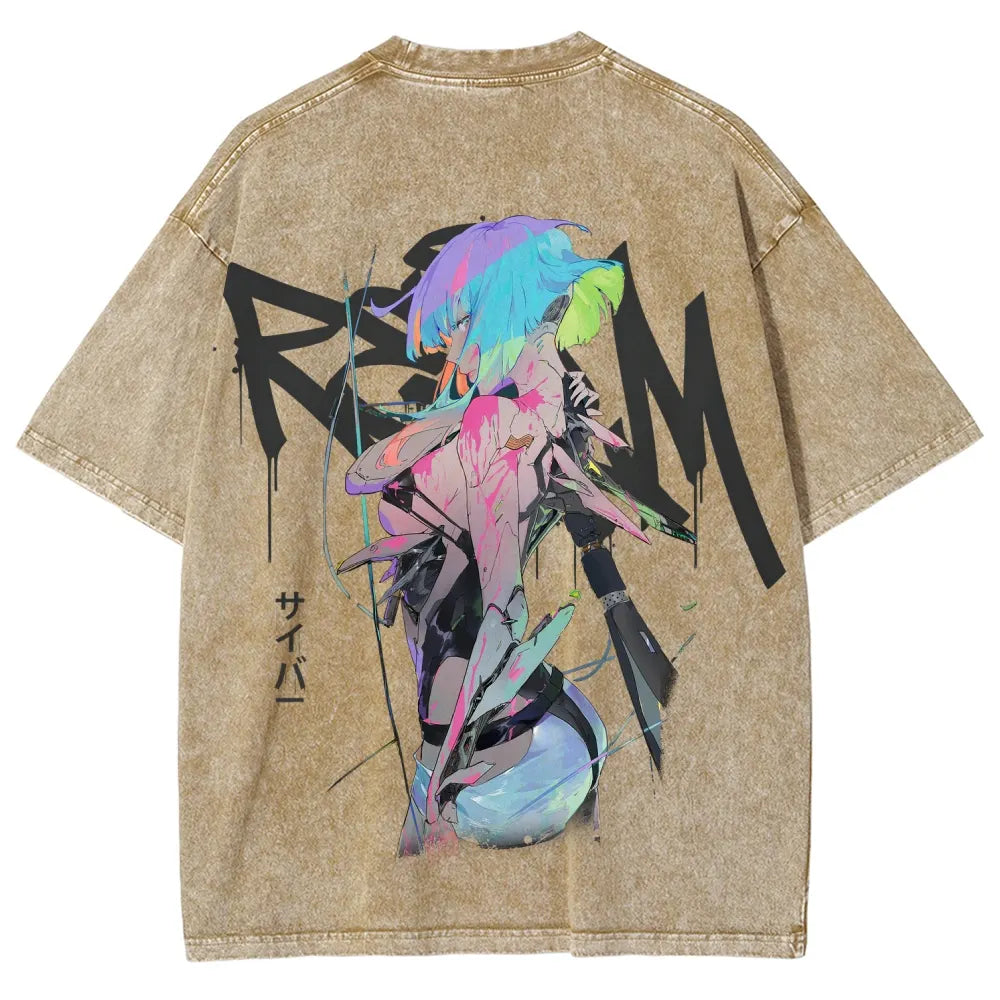 Cyberpunk Unisex Fit Washed T-Shirt 25 7 36872