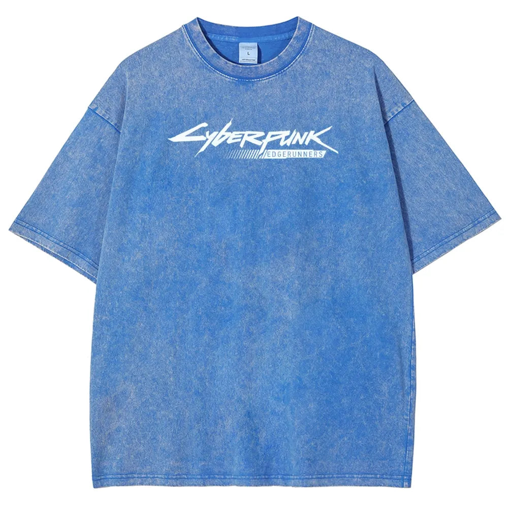 Cyberpunk Unisex Fit Washed T-Shirt 25 8 14593