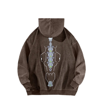 Cyberpunk Unisex washed sweatshirts 2511  4559