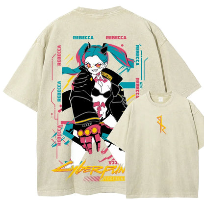 Cyberpunk Unisex Fit Washed T-Shirt 25 8 14795
