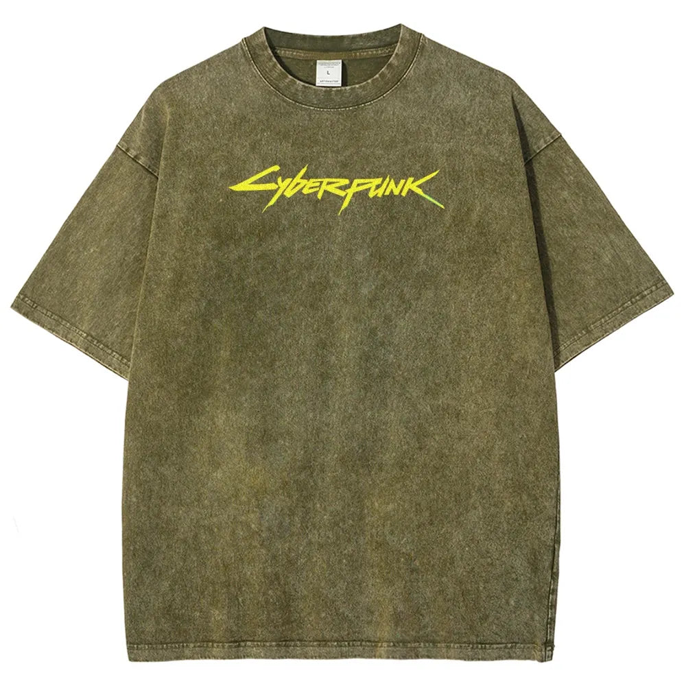 Cyberpunk Edgerunner Unisex Fit Washed T-Shirt 25 9  6616