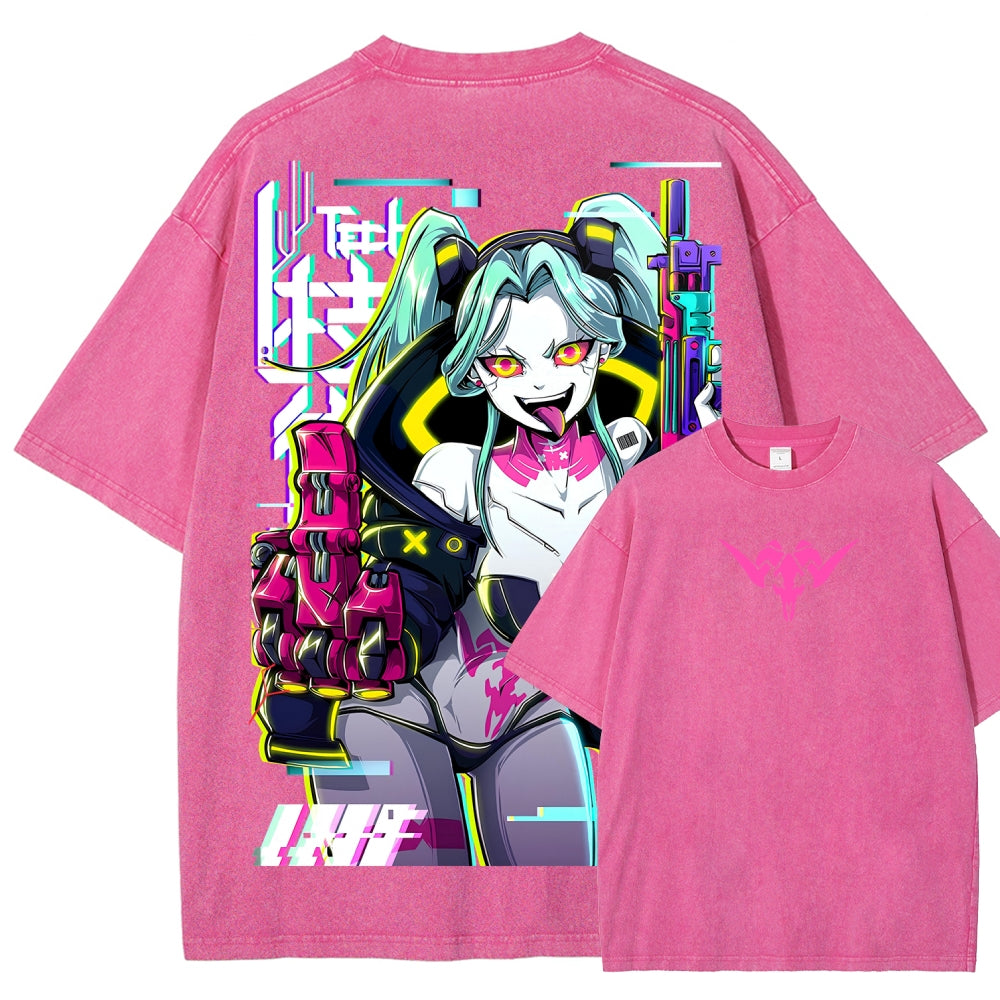 Cyberpunk Unisex Fit Washed T-Shirt 25 8  7278