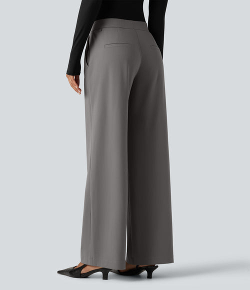 Halara Flex™ DayStretch Low Rise Straight Leg Work Pants with Pockets