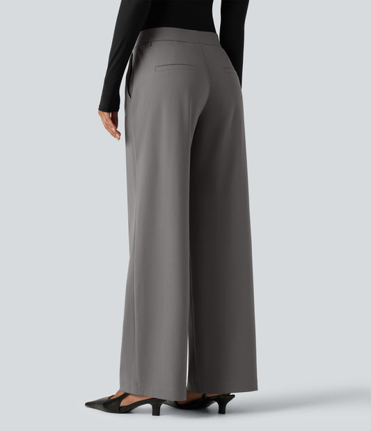 Halara Flex™ DayStretch Low Rise Straight Leg Work Pants with Pockets