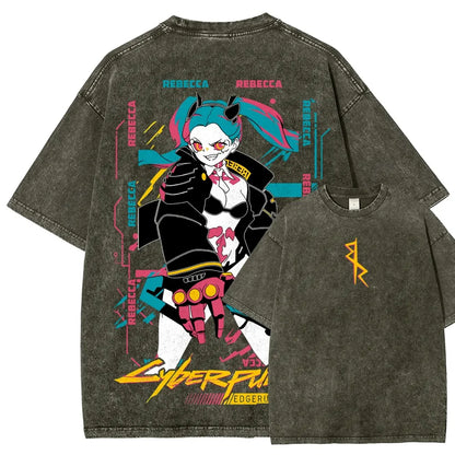 Cyberpunk Unisex Fit Washed T-Shirt 25 8 14795