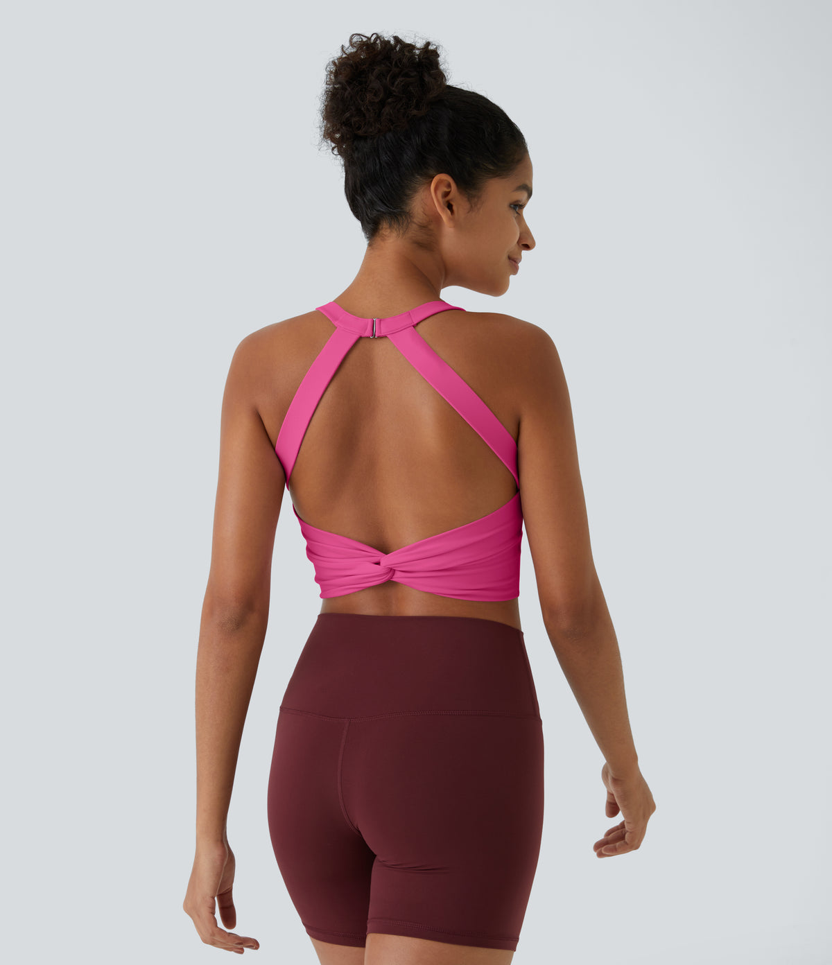 SoftlyZero™ Plush Cut Out Cropped Yoga Tank Top