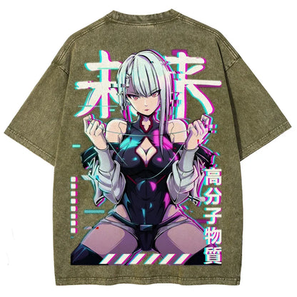 Cyberpunk Unisex Fit Washed T-Shirt 25 8  729