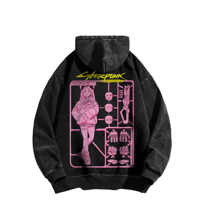 Cyberpunk: Edgerunners Casual Washed Hoodie 25 8 11275