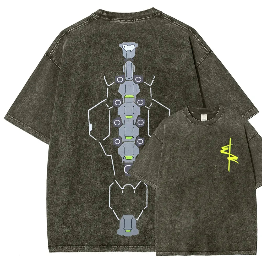 Cyberpunk Unisex Fit Washed T-Shirt 2511  4565