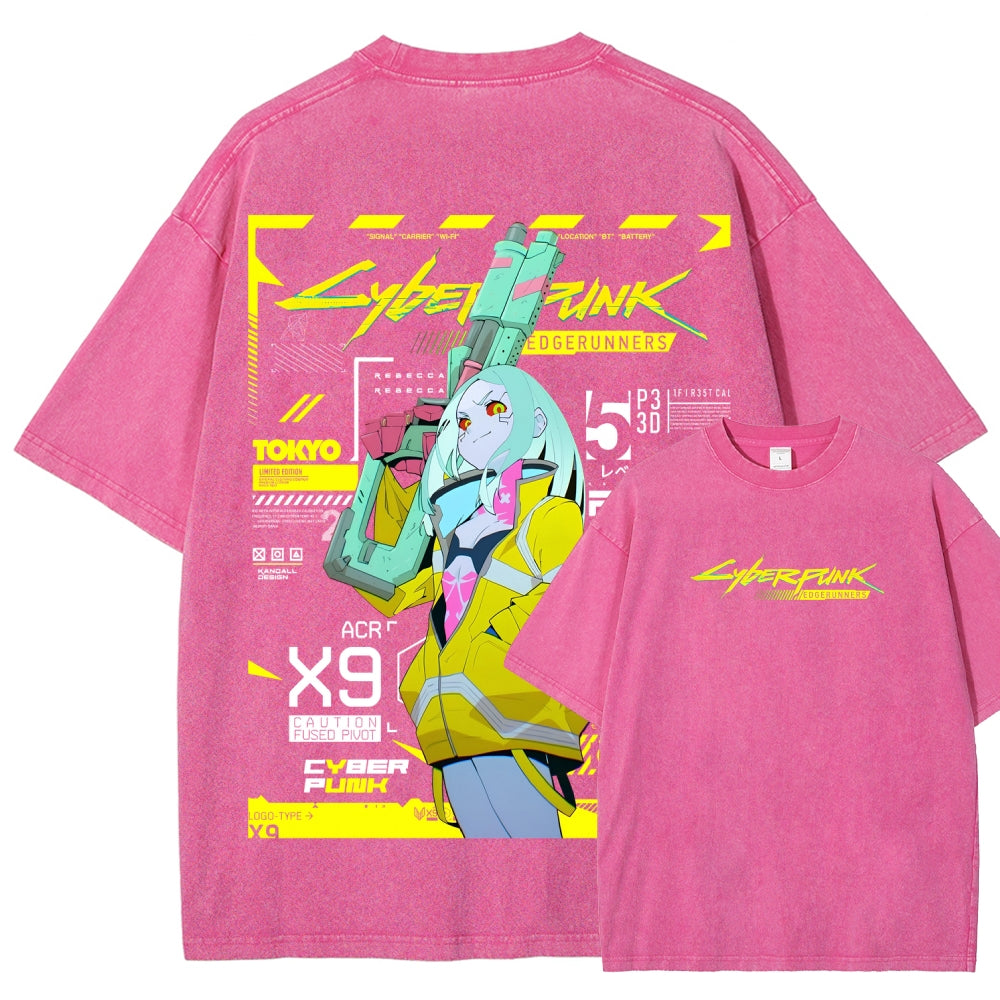 Cyberpunk Unisex Fit Washed T-Shirt 25 7 38371