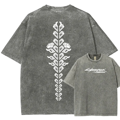 Cyberpunk Unisex Fit Washed T-Shirt 25 8 14593