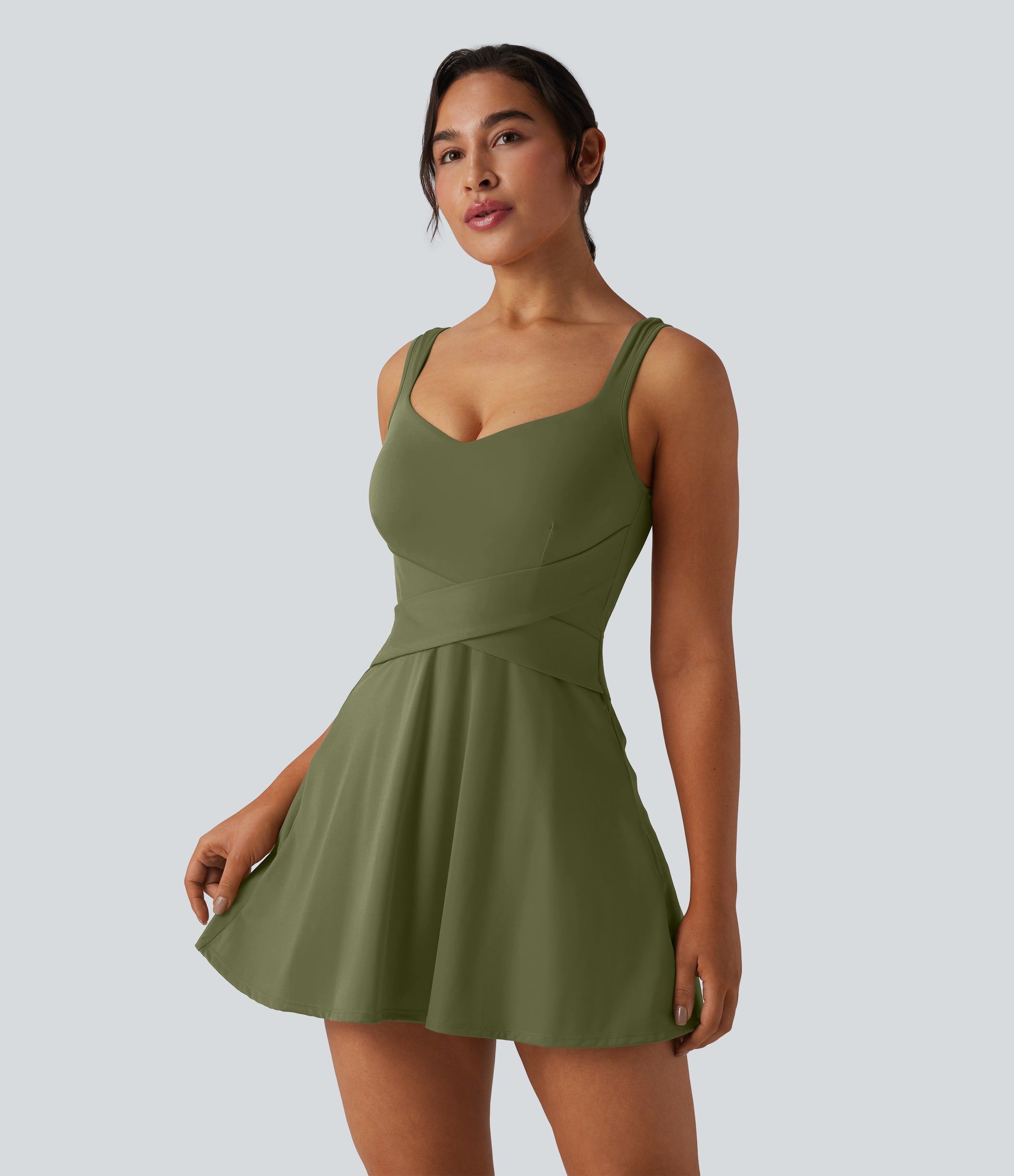 SoftlyZero™ Airy 2-in-1 InstantCool Mini Tennis Active Dress with Pocket-Easy Peezy Edition